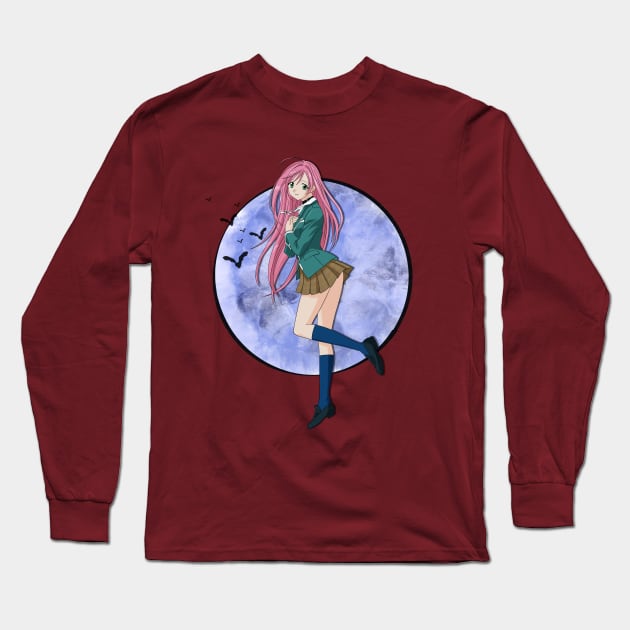 Rosario + Vampire - Outer Moka Long Sleeve T-Shirt by Nykos